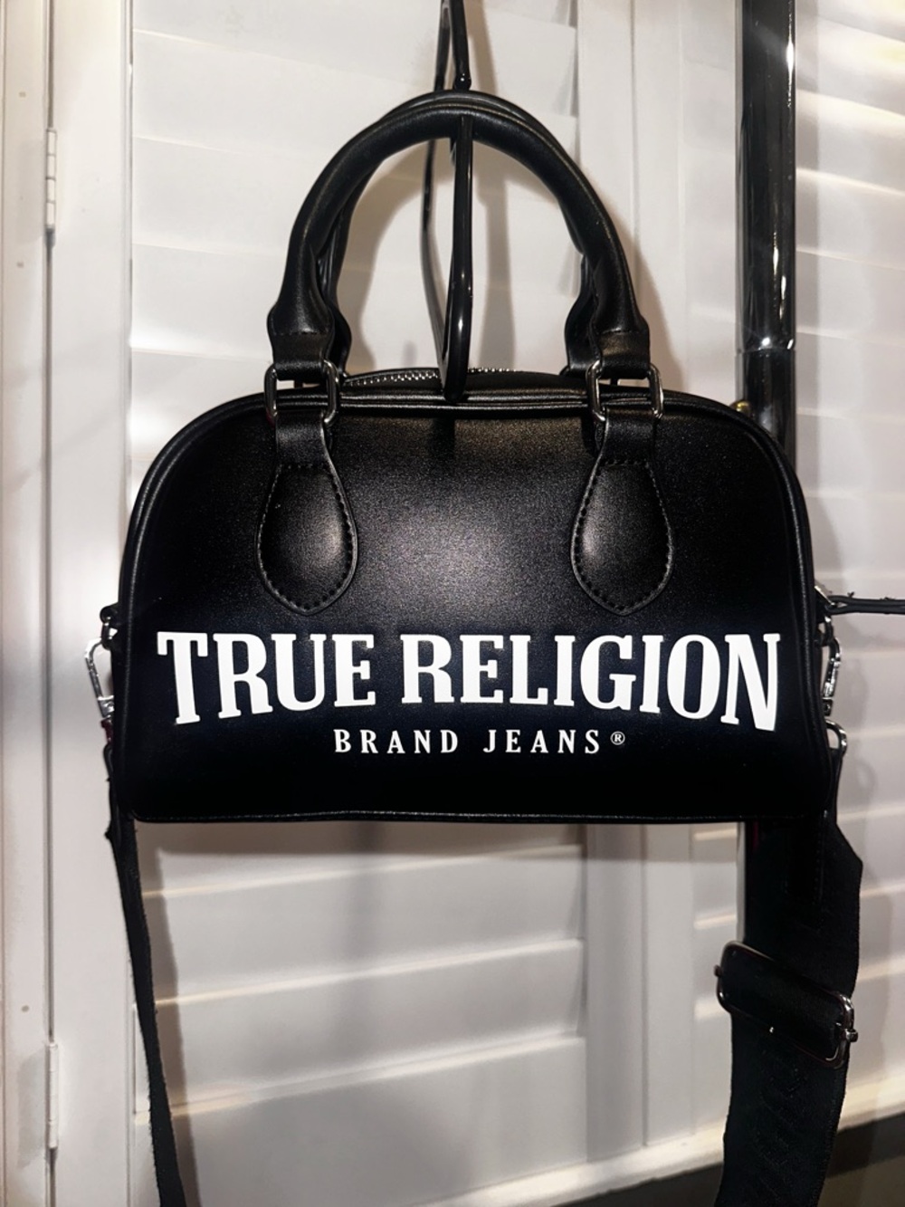 True Religion Big Logo Mini Satchel
